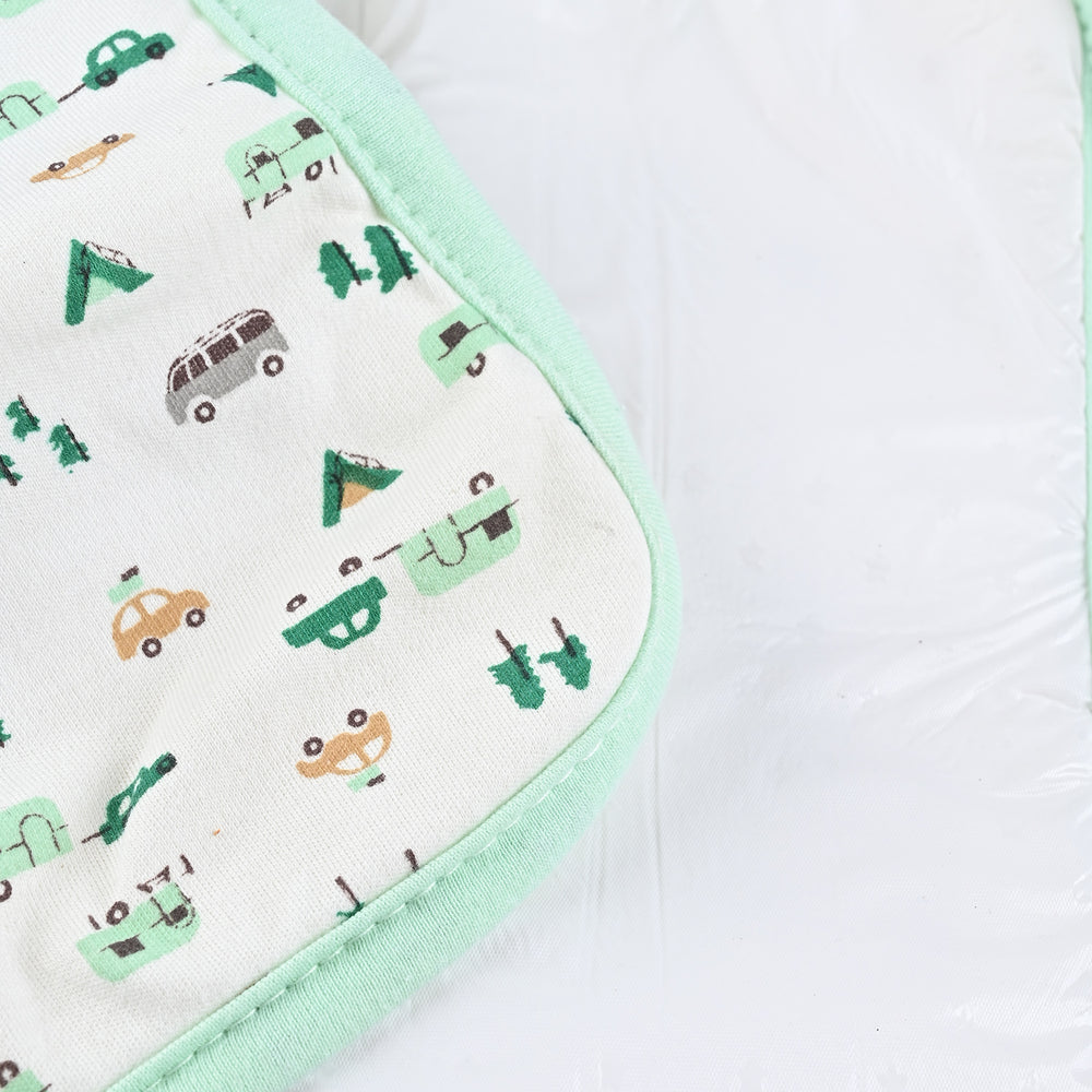 Baby Changing Sheet 13*16 Car |  Light Green