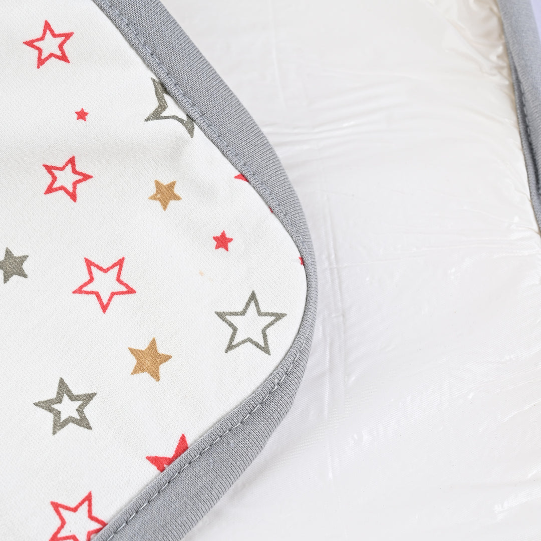 Baby Changing Sheet 13x16 Star | Grey