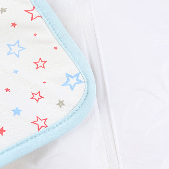 Baby Changing Sheet 13x16 Star |  Blue