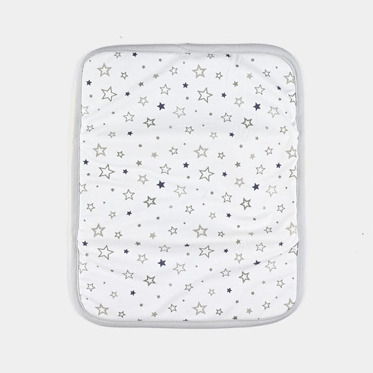 Baby Changing Sheet 13x16 Star | Light Grey