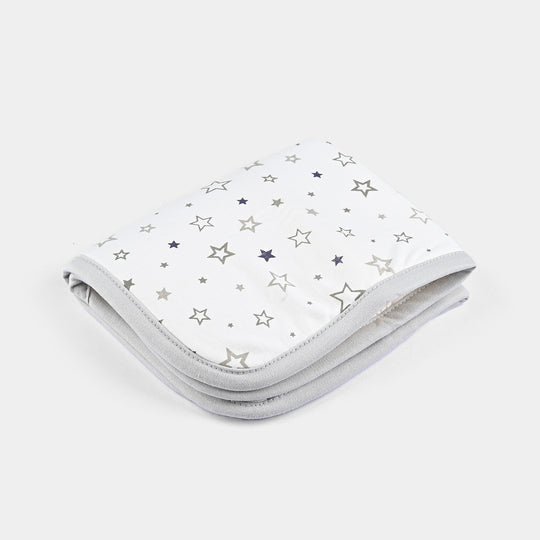 Baby Changing Sheet 13x16 Star | Light Grey