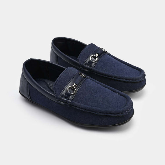 Boys Loafers 809-9-NAVY