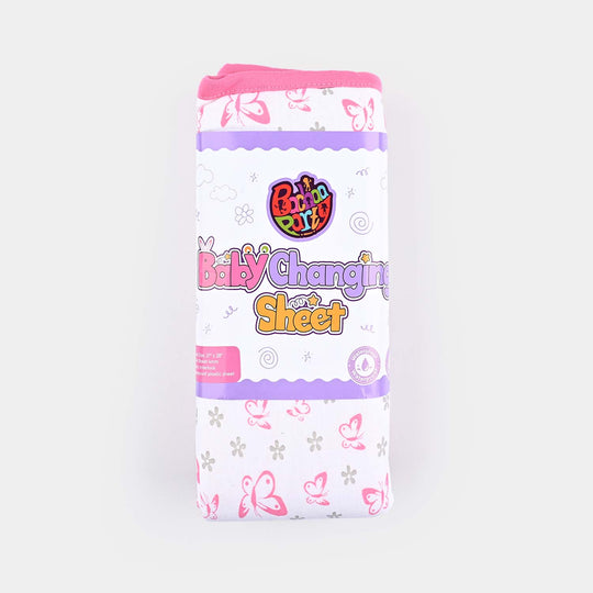 Baby Changing Sheet Butterfly | Pink