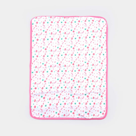 Baby Changing Sheet Flower | Pink