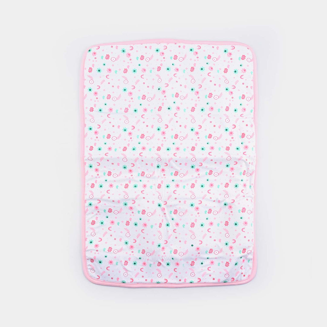 Baby Changing Sheet Flower | Light Pink