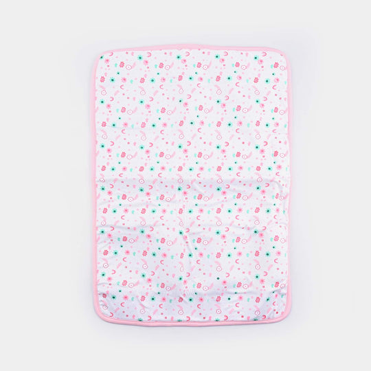 Baby Changing Sheet Flower | Light Pink