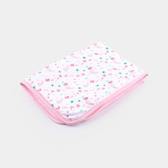 Baby Changing Sheet Flower | Light Pink