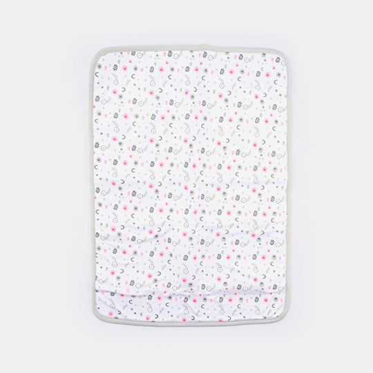 Baby Changing Sheet Flower | Grey