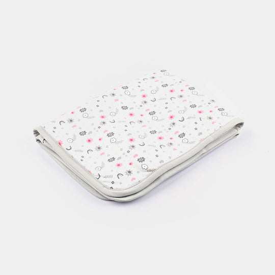 Baby Changing Sheet Flower | Grey