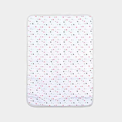 Baby Changing Sheet Heart | Grey