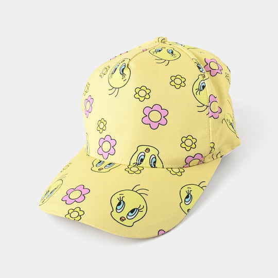 Girls Cap Character-Yellow