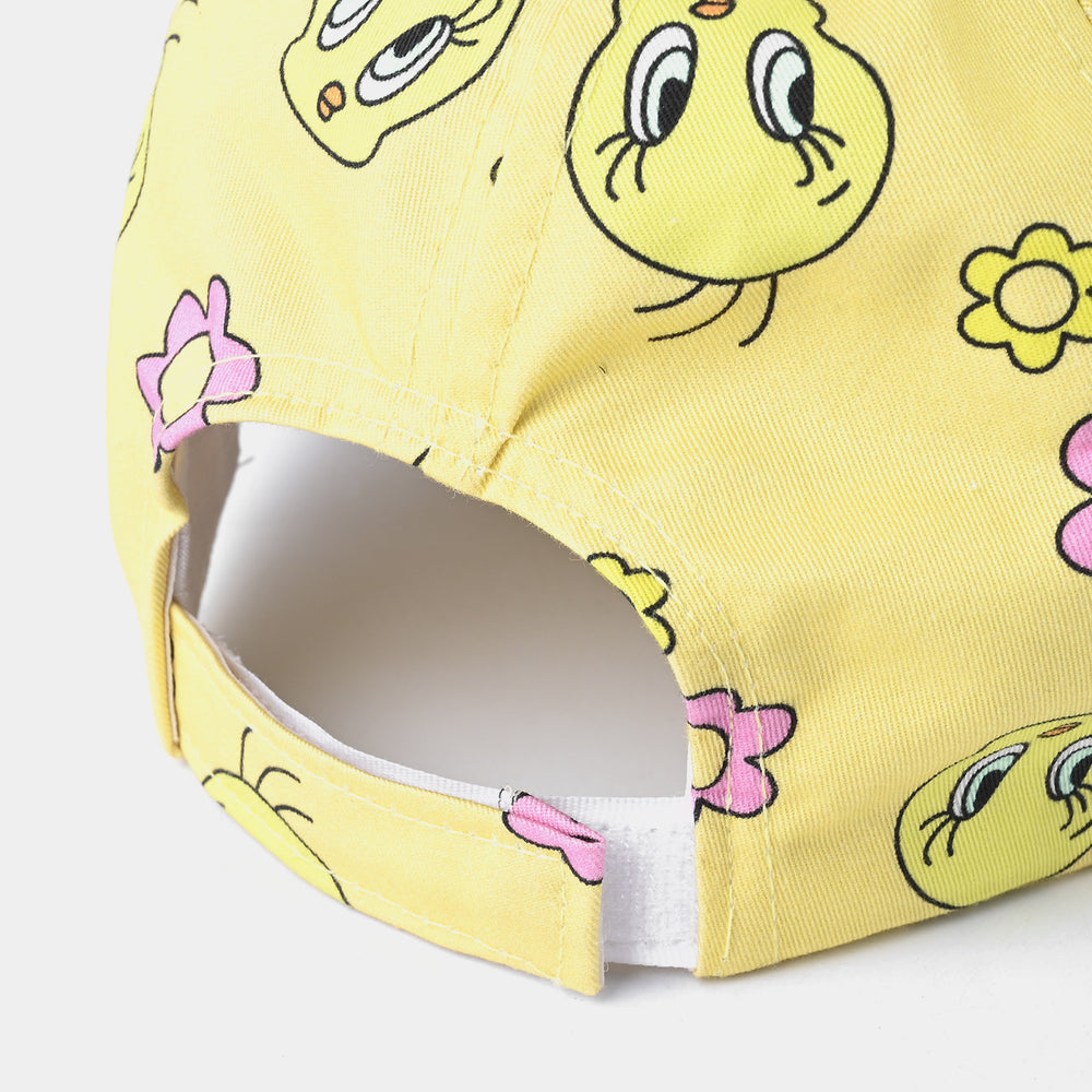 Girls Cap Character-Yellow