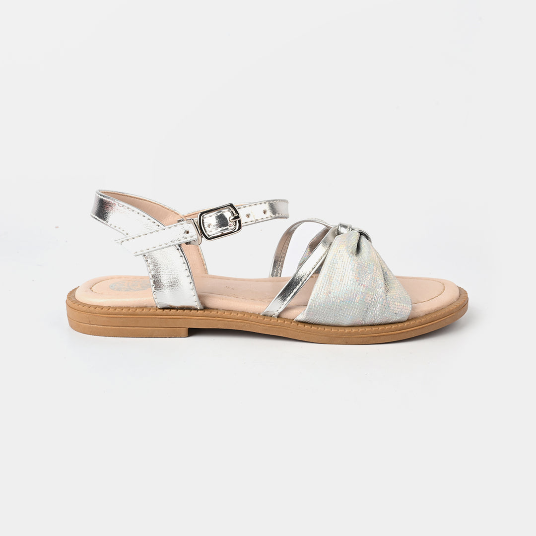 Girls Sandal 456-91-SILVER