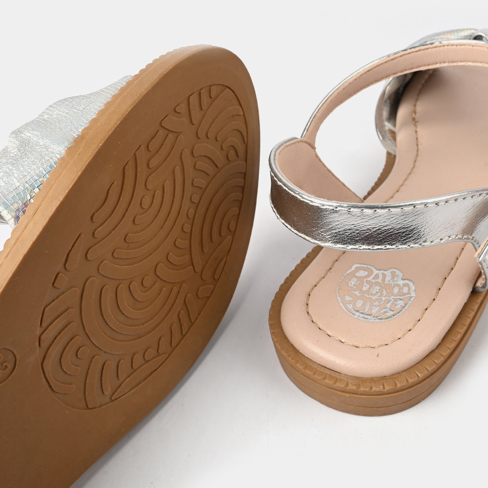 Girls Sandal 456-91-SILVER