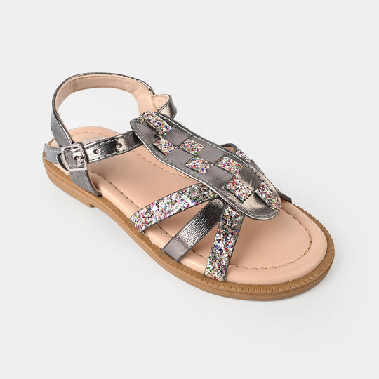 Girls Sandal 456-92-SILVER