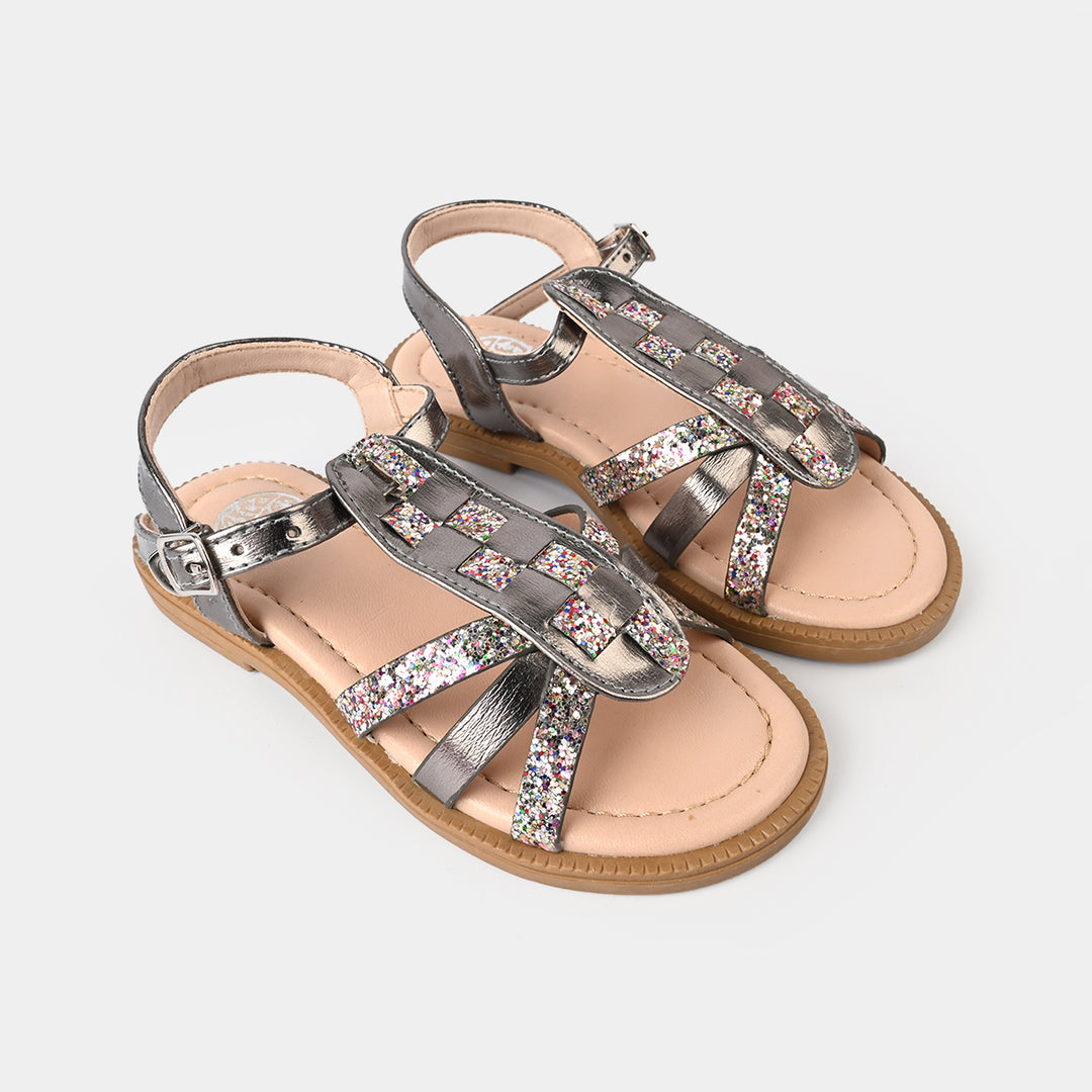 Girls Sandal 456-92-SILVER