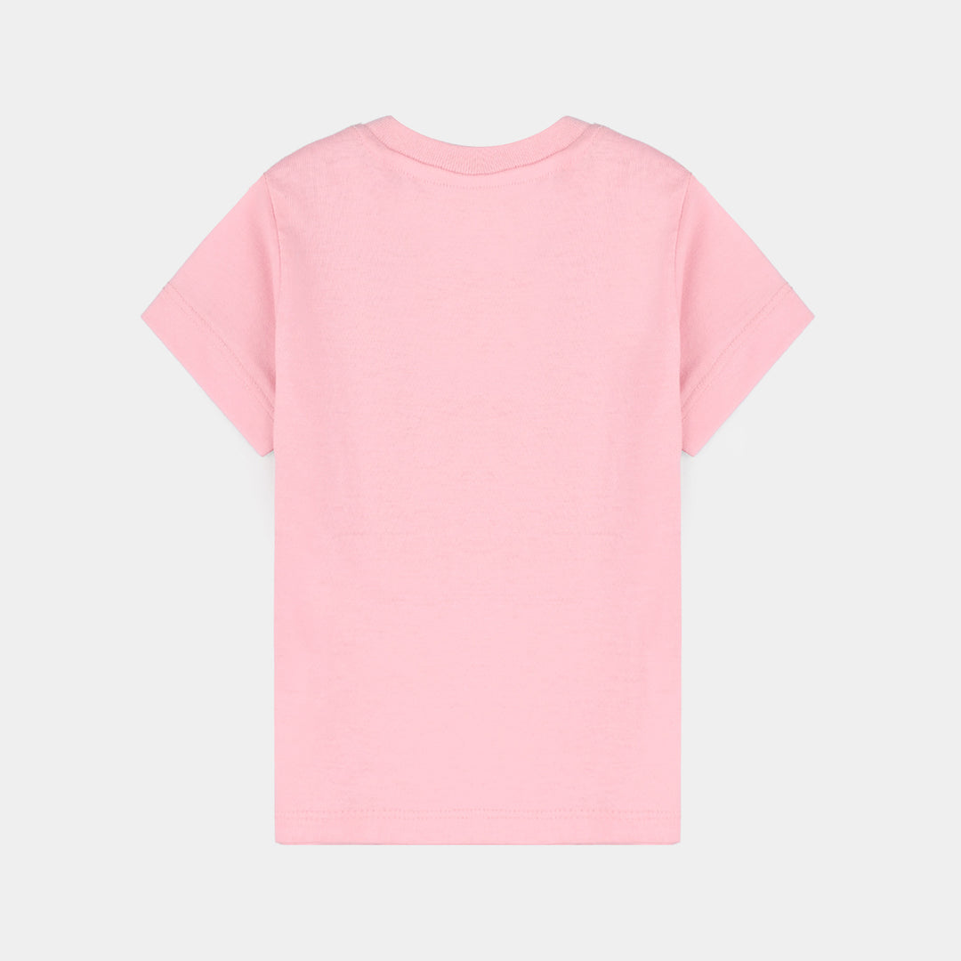 Infant Girls Poly Cotton Jersey Sweet Dreamer-Candy Pink