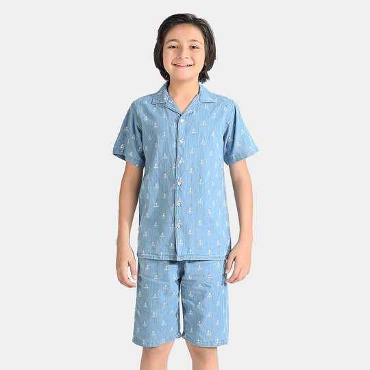 Boys Denim Suit Yart-Blue