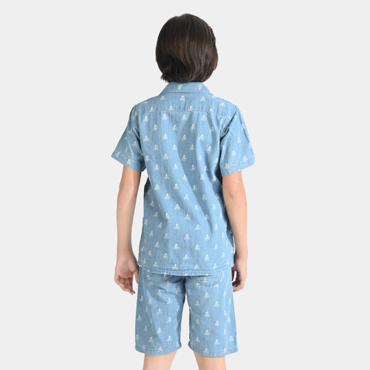 Boys Denim Suit Yart-Blue