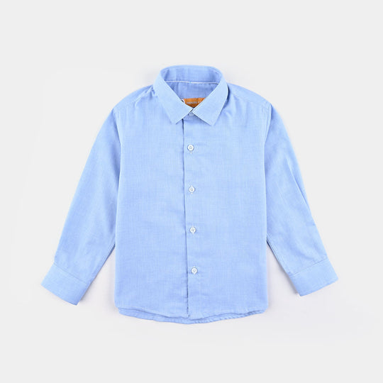 Boys Oxford Formal Shirt-L/BLUE