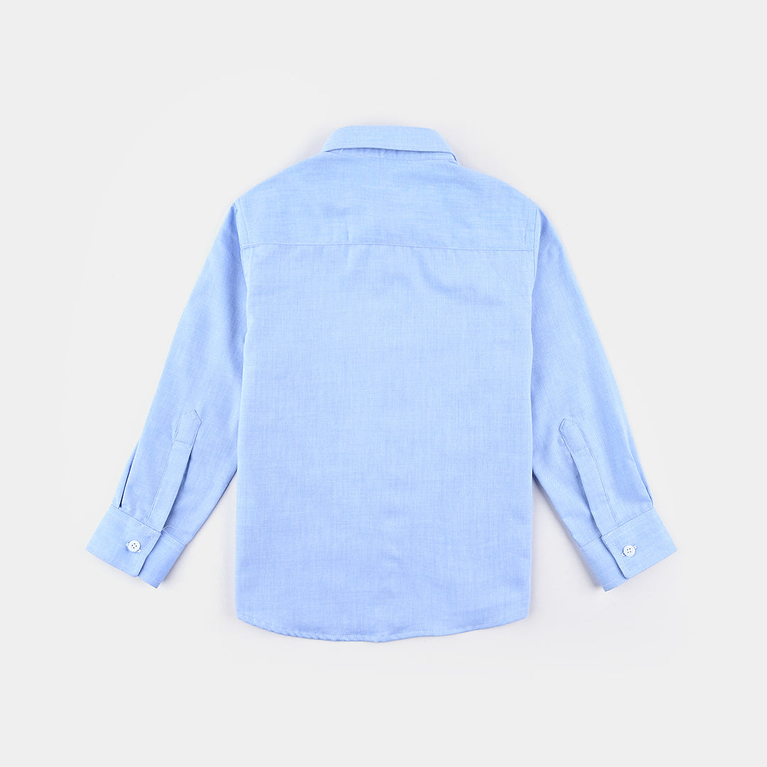 Boys Oxford Formal Shirt - L- BLUE