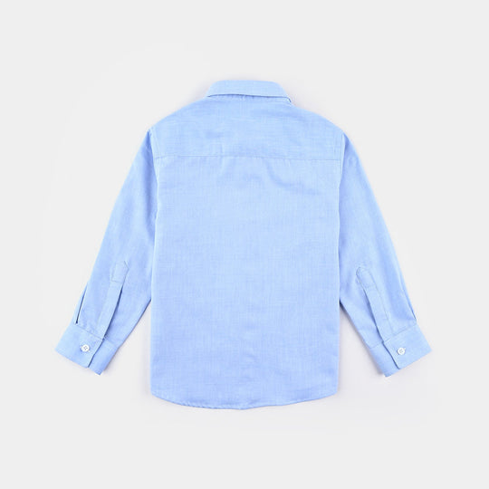 Boys Oxford Formal Shirt-L/BLUE