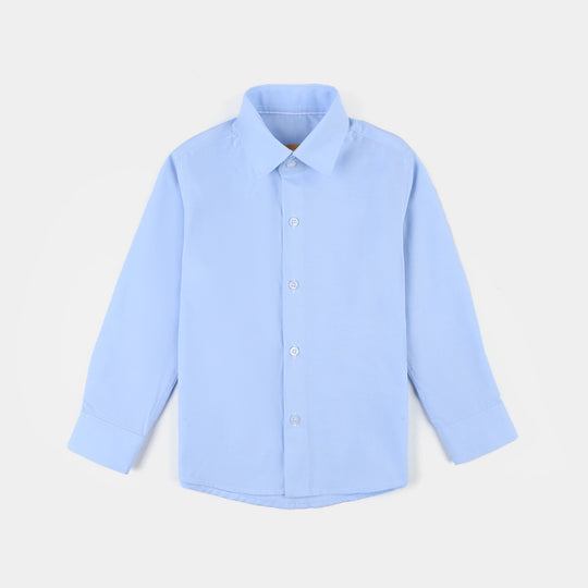 Boys Oxford Formal Shirt-Sky.Blue