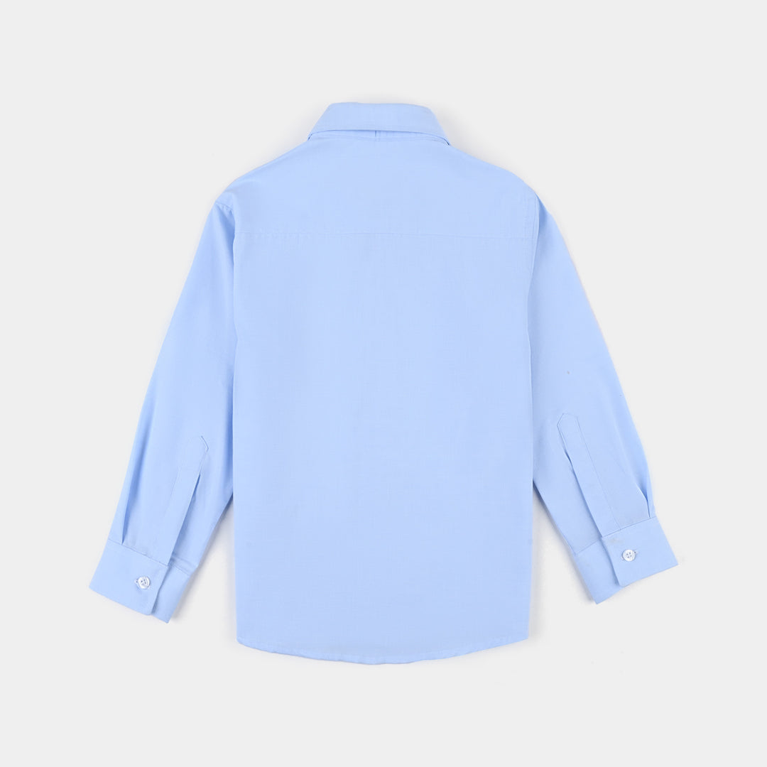 Boys Oxford Formal Shirt-Sky.Blue