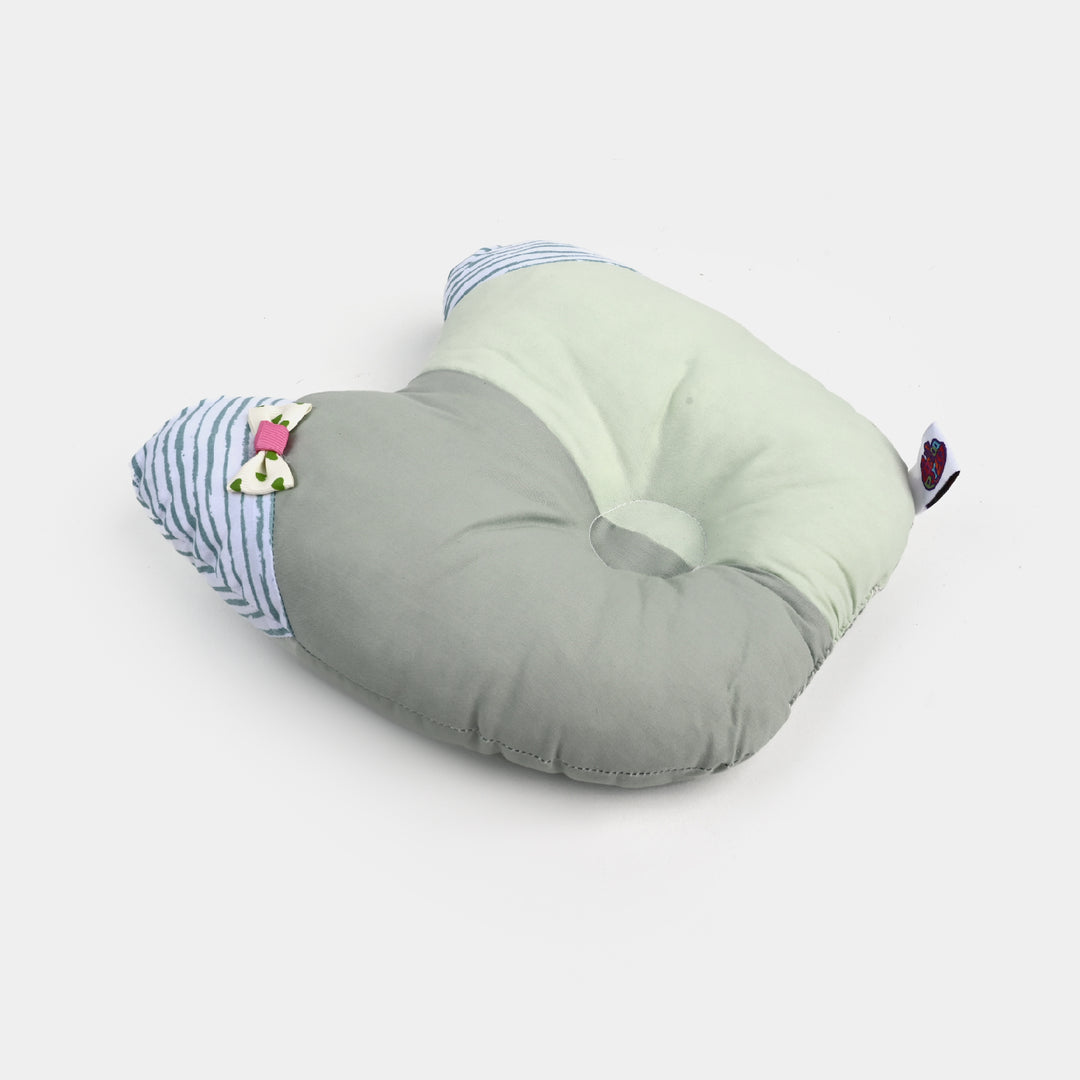 Baby Round Ear Pillow | Light Green