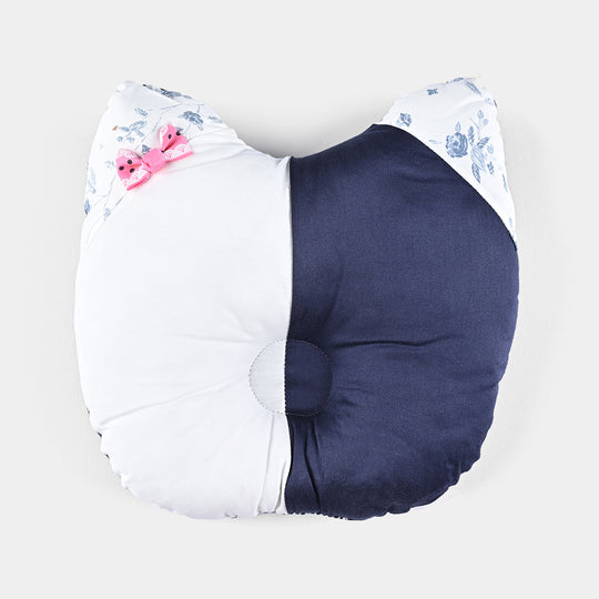 Baby Round Ear Pillow | Navy Blue