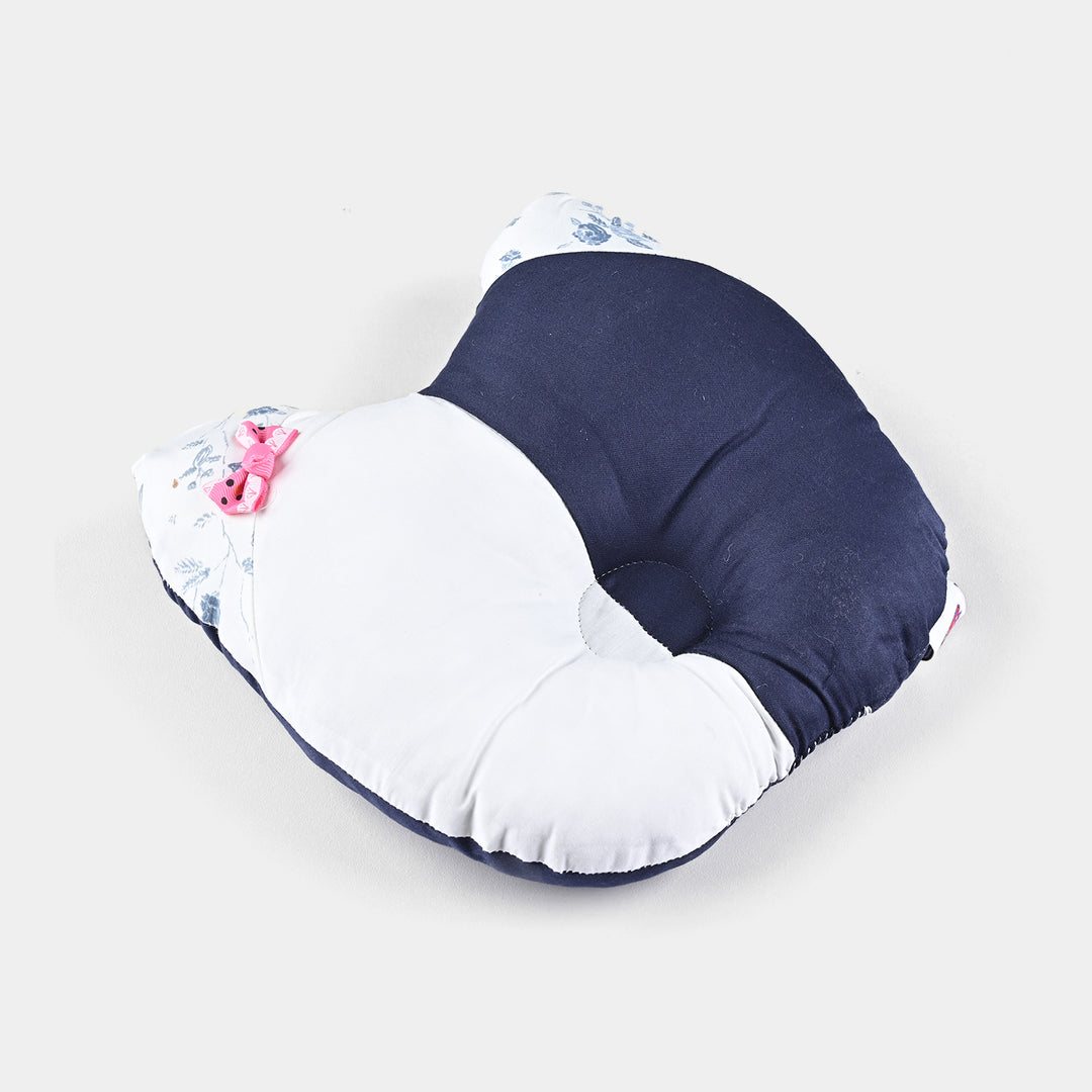 Baby Round Ear Pillow | Navy Blue