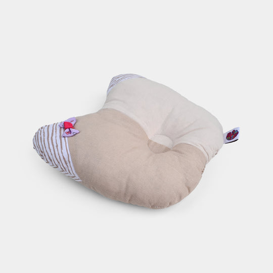 Baby Round Ear Pillow | Light Brown