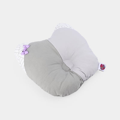 Baby Round Ear Pillow | Light Gray