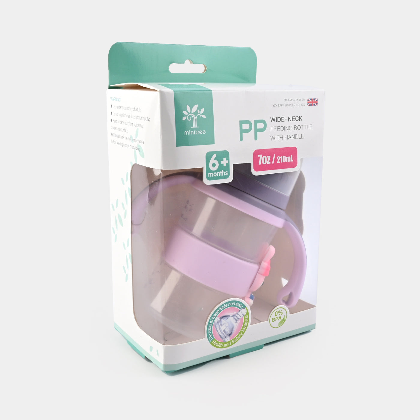 Baby Feeding Bottle Minitree | Purple | 210ML