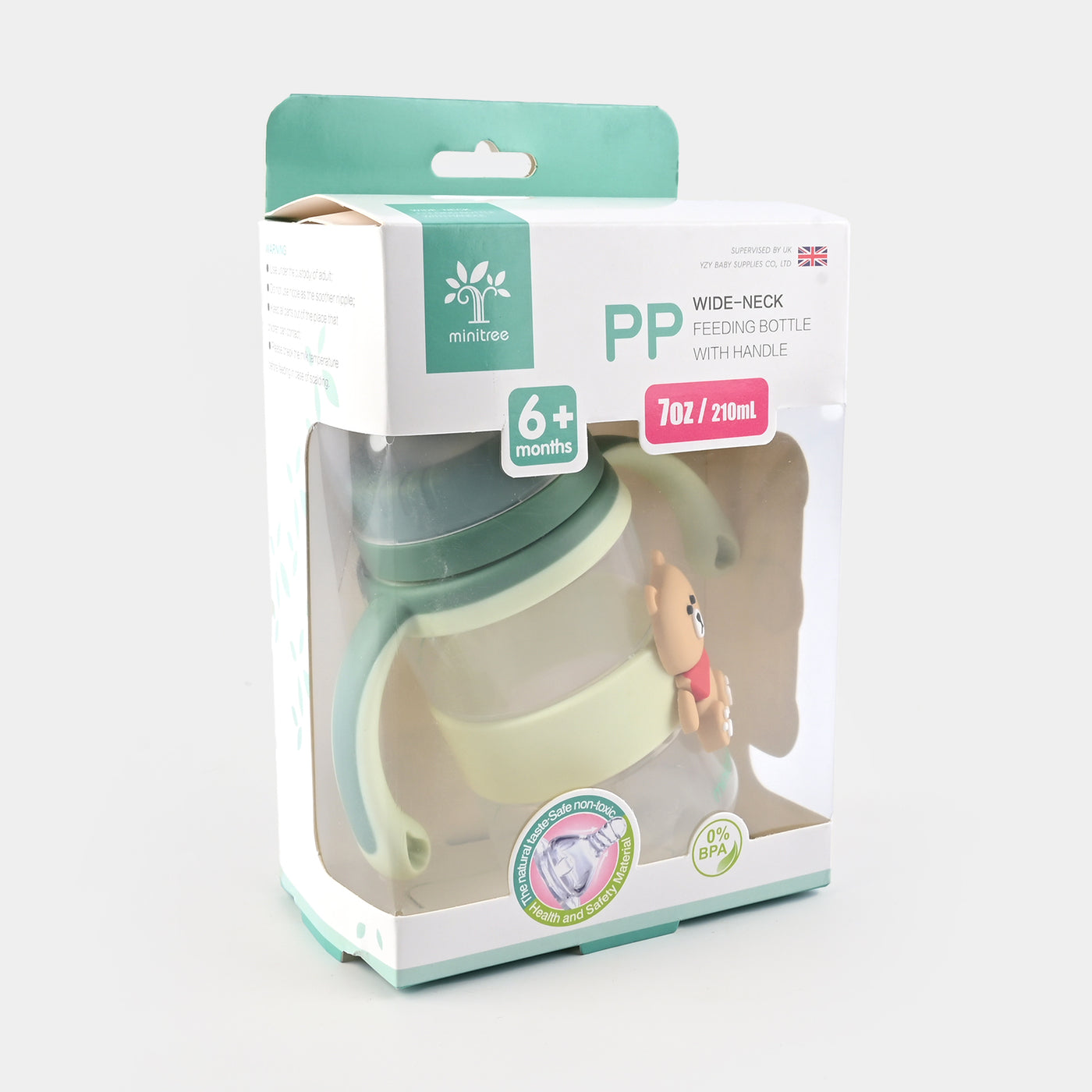 Baby Feeding Bottle Minitree | Green | 210ML