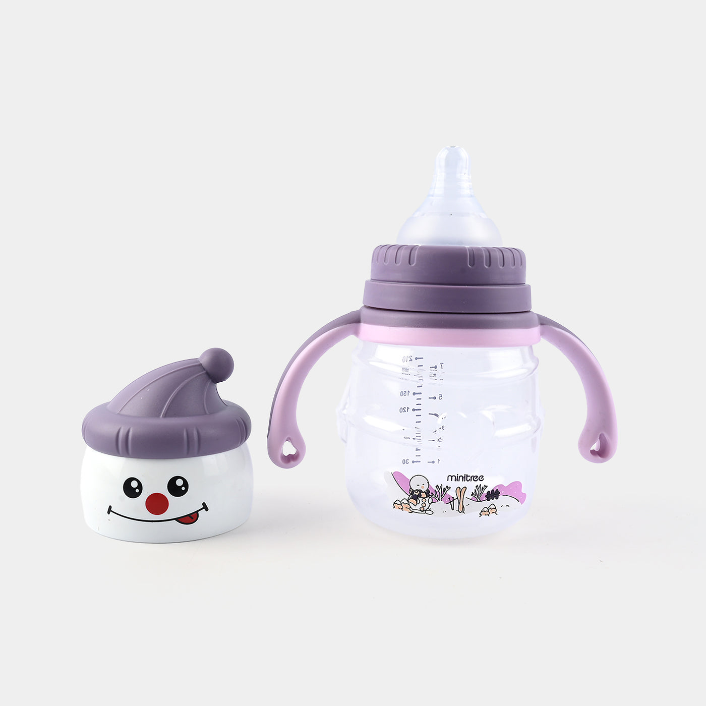 Baby Feeding Bottle Minitree With Handle | Purple | 210ml