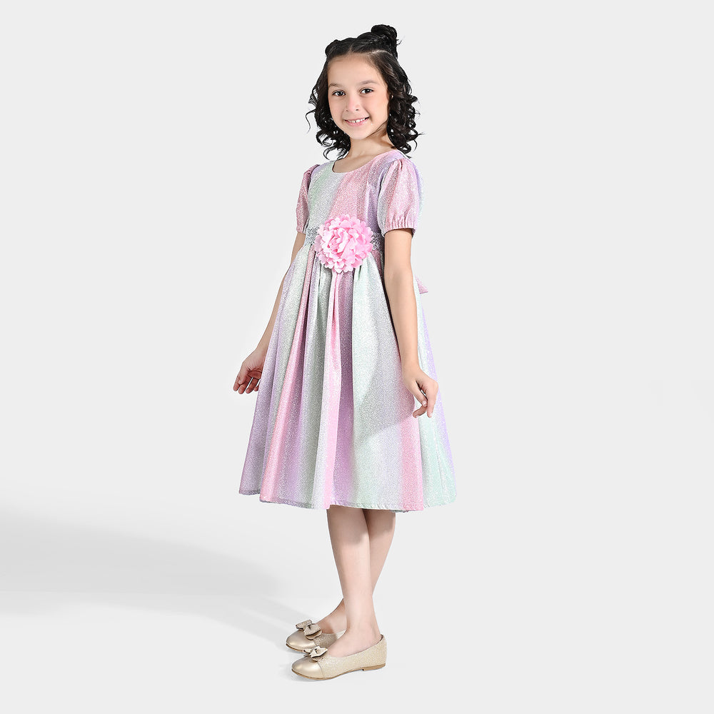 Girls Moonlight Fancy Frock Sparkling-Multi