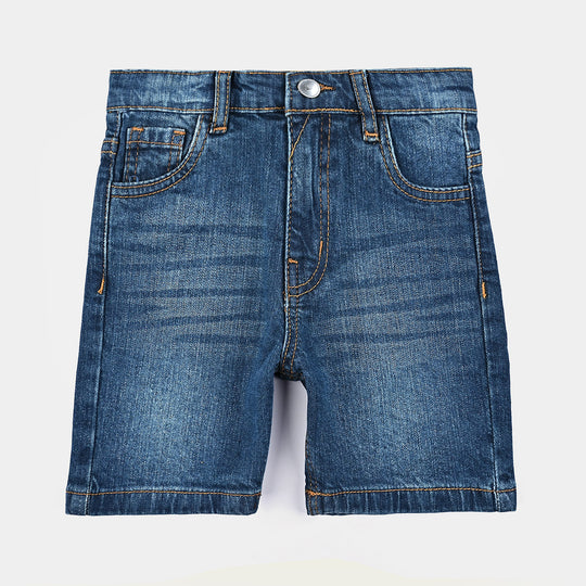 Boys Basic Denim Short-Dk.Blue
