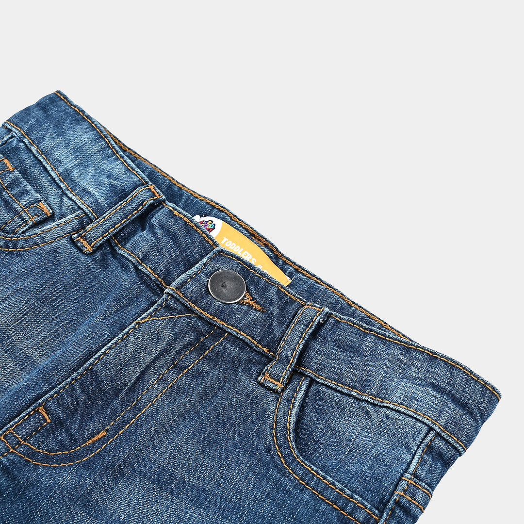 Boys Basic Denim Short-Dk.Blue