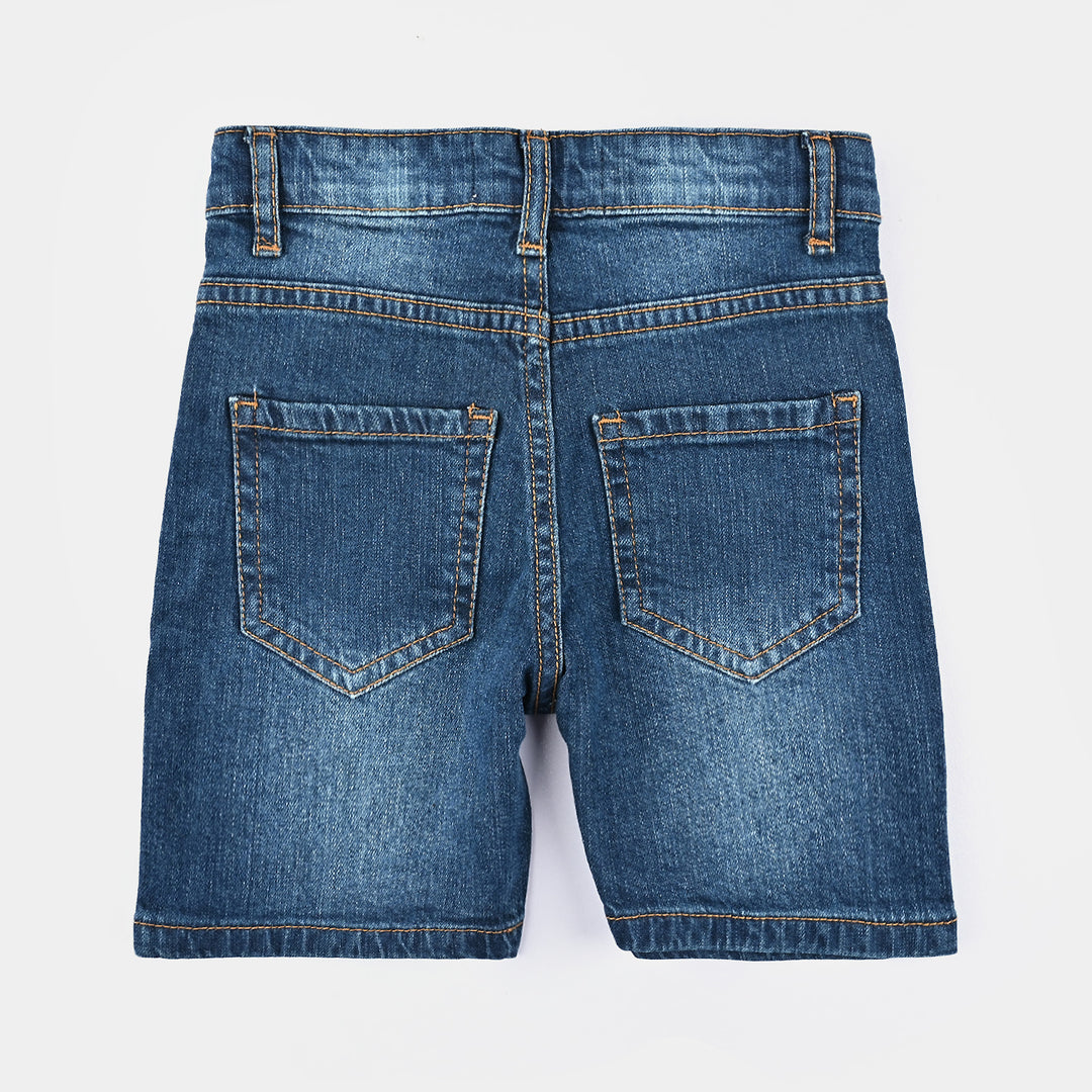 Boys Basic Denim Short-Dk.Blue