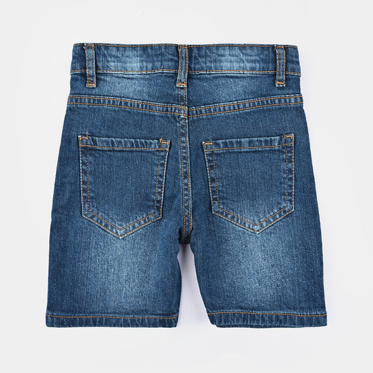Boys Basic Denim Short-Dk.Blue