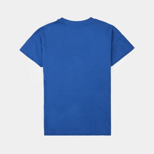 Boys Cotton Jersey T-Shirt H/S-C.Blue