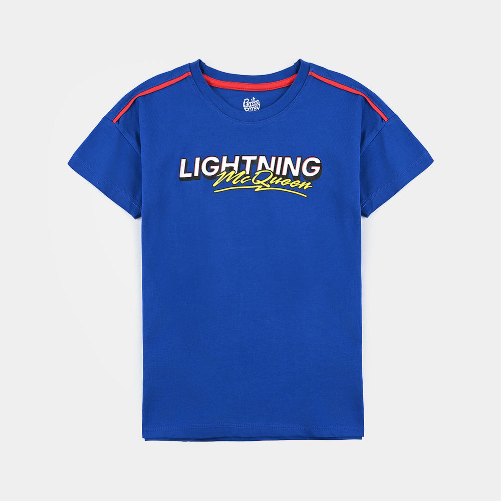 Boys Cotton Jersey T-Shirt H/S-Blue