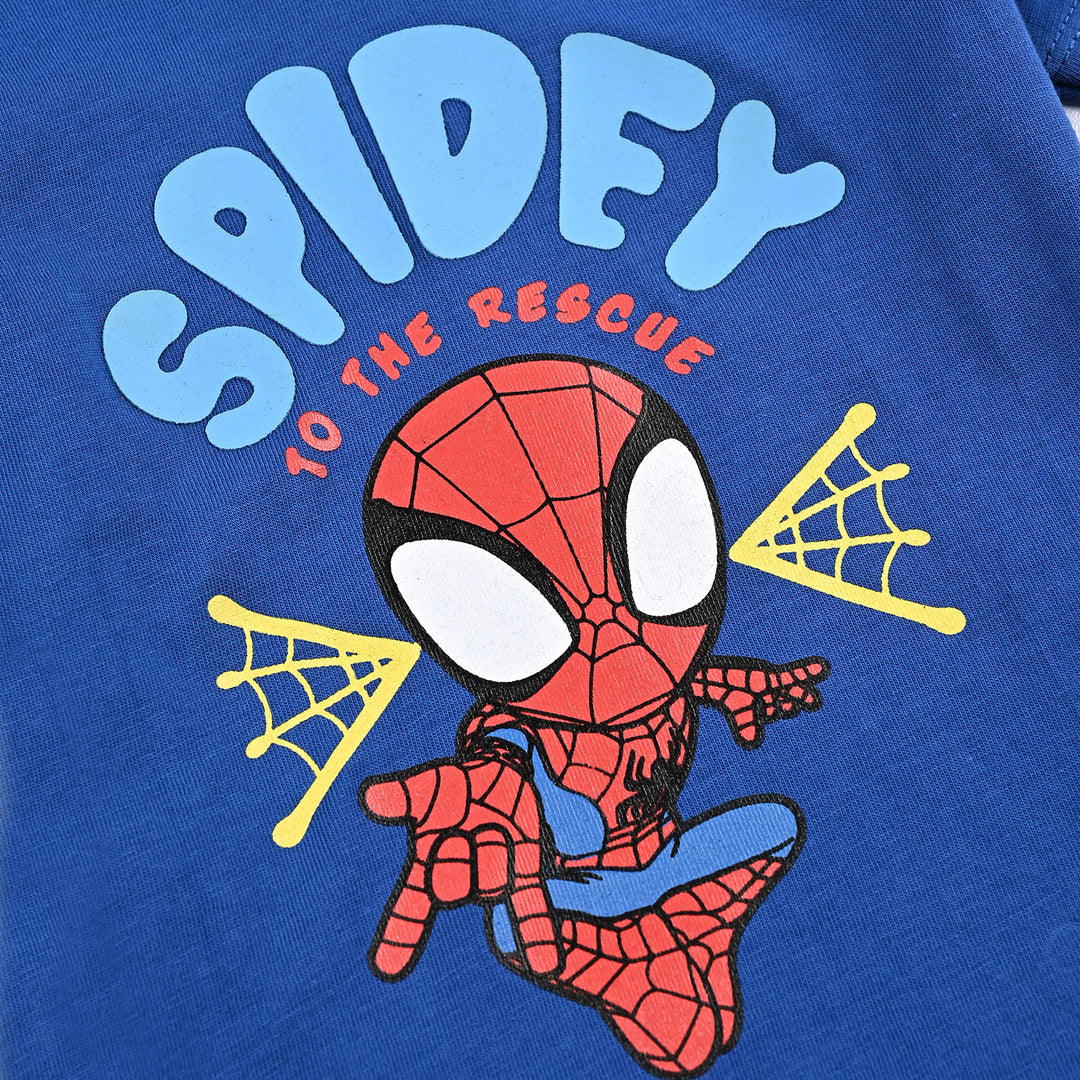 Infant Boys Cotton Jersey T-Shirt Spidey-C.Blue