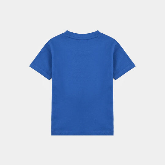 Infant Boys Cotton Jersey T-Shirt-C.Blue