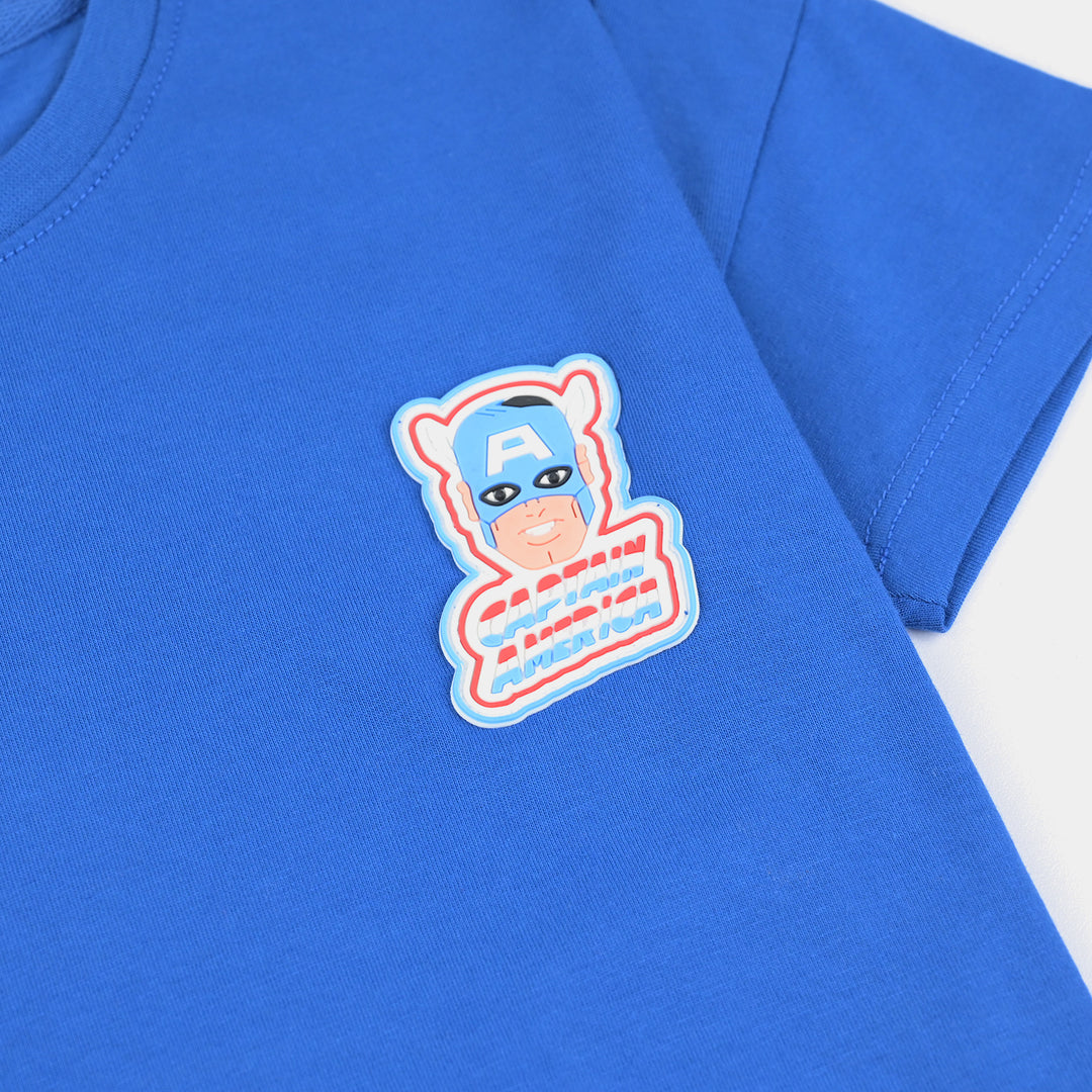 Boys Cotton Jersey T-Shirt H/S Character -C.Blue