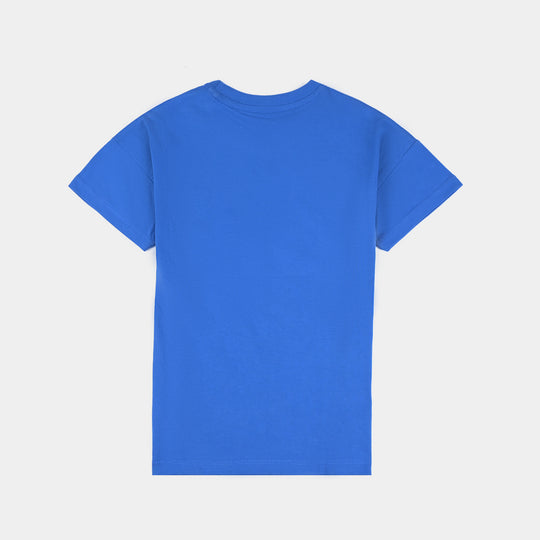 Boys Cotton Jersey T-Shirt H/S Character -C.Blue