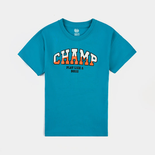 Boys Cotton Jersey T-Shirt H/S Champ