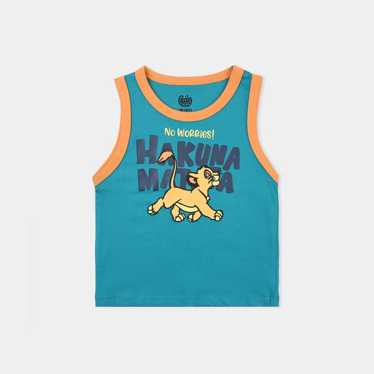 Infant Boys Cotton Jersey Sando Hakuna Matata