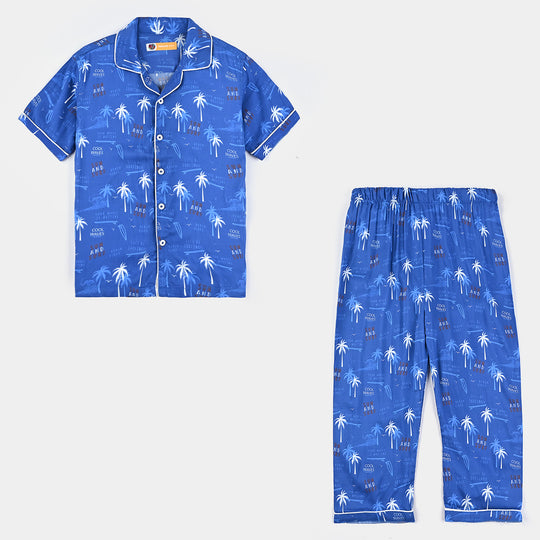 Boys Viscose Nightwear Cool Waves-Blue